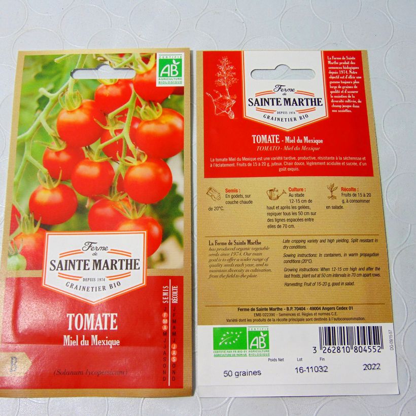 Example of Tomate Miel Du Mexique Bio die Tüte mit 25 Samen ungefähr as you get