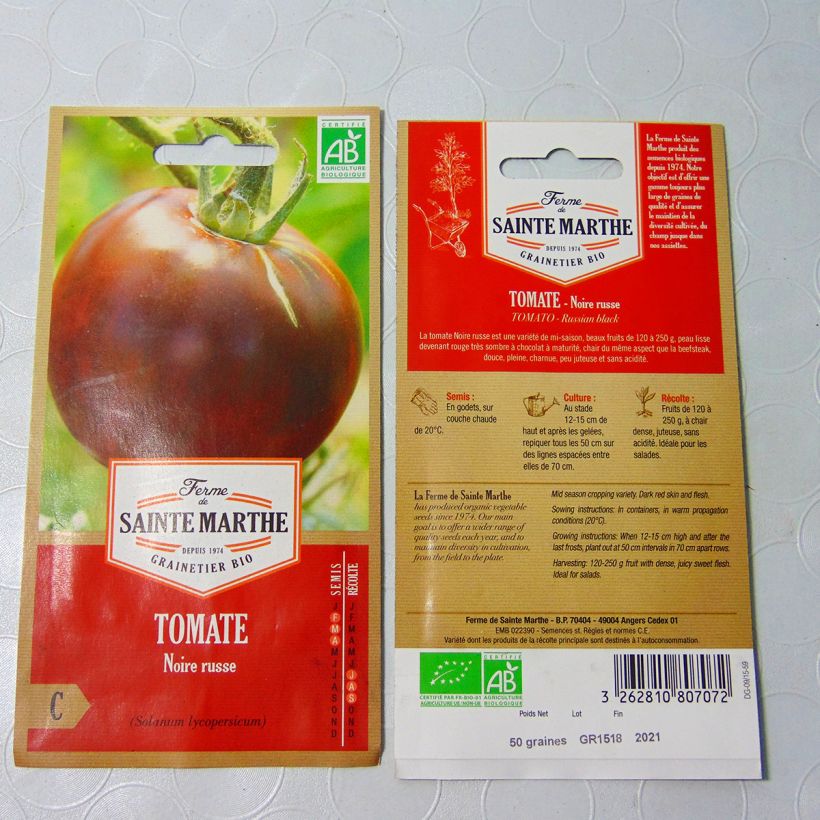 Example of Tomate Noire Russe Bio die Tüte mit 30 Samen ungefähr as you get