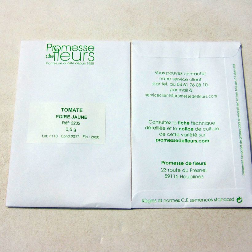 Example of Kirschtomate Poire jaune die Tüte mit 250 Samen ungefähr (0,5g) as you get