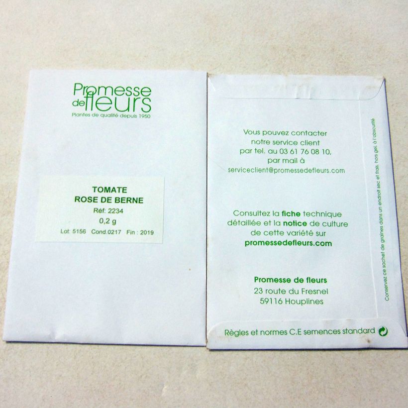 Example of Tomate Rose de Berne die Tüte mit 50 Samen ungefähr (0,2g) as you get