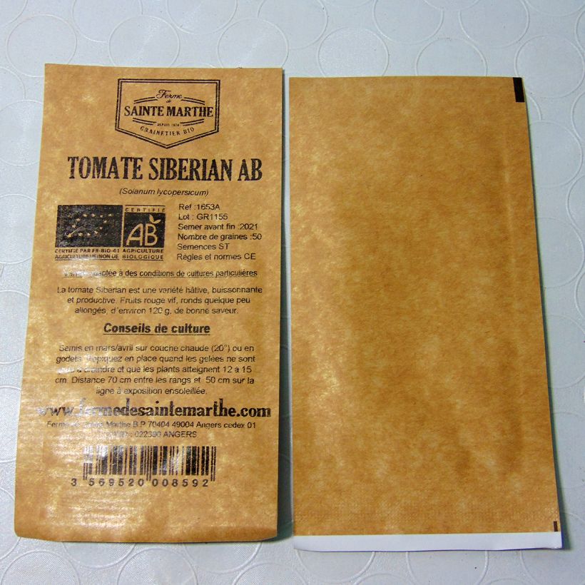 Example of Tomate Siberian Bio die Tüte mit 50 Samen ungefähr as you get