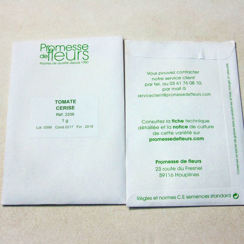 Example of Kirschtomate cerise die Tüte mit 500 Samen ungefähr (1g) as you get