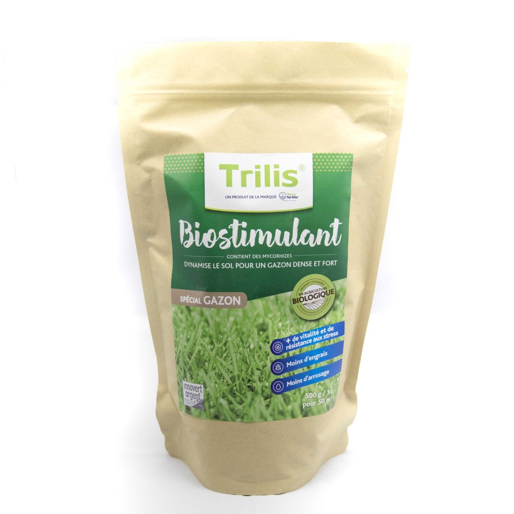 Biostimulans Trilis - Mykorrhiza und Aktivkohle - für Rasen - 500 g Beutel