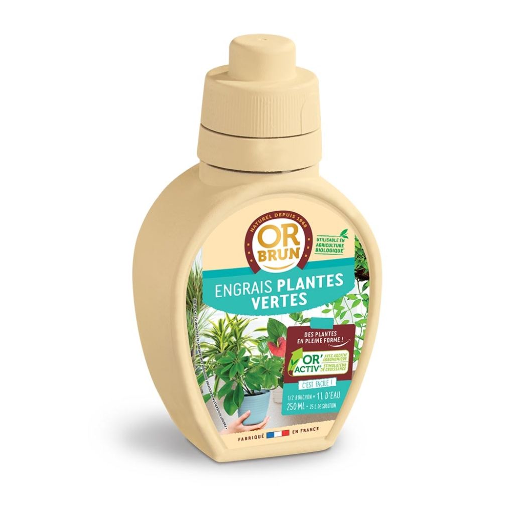 Flüssiger Dünger für Zimmerpflanzen/Grünpflanzen Or Brun