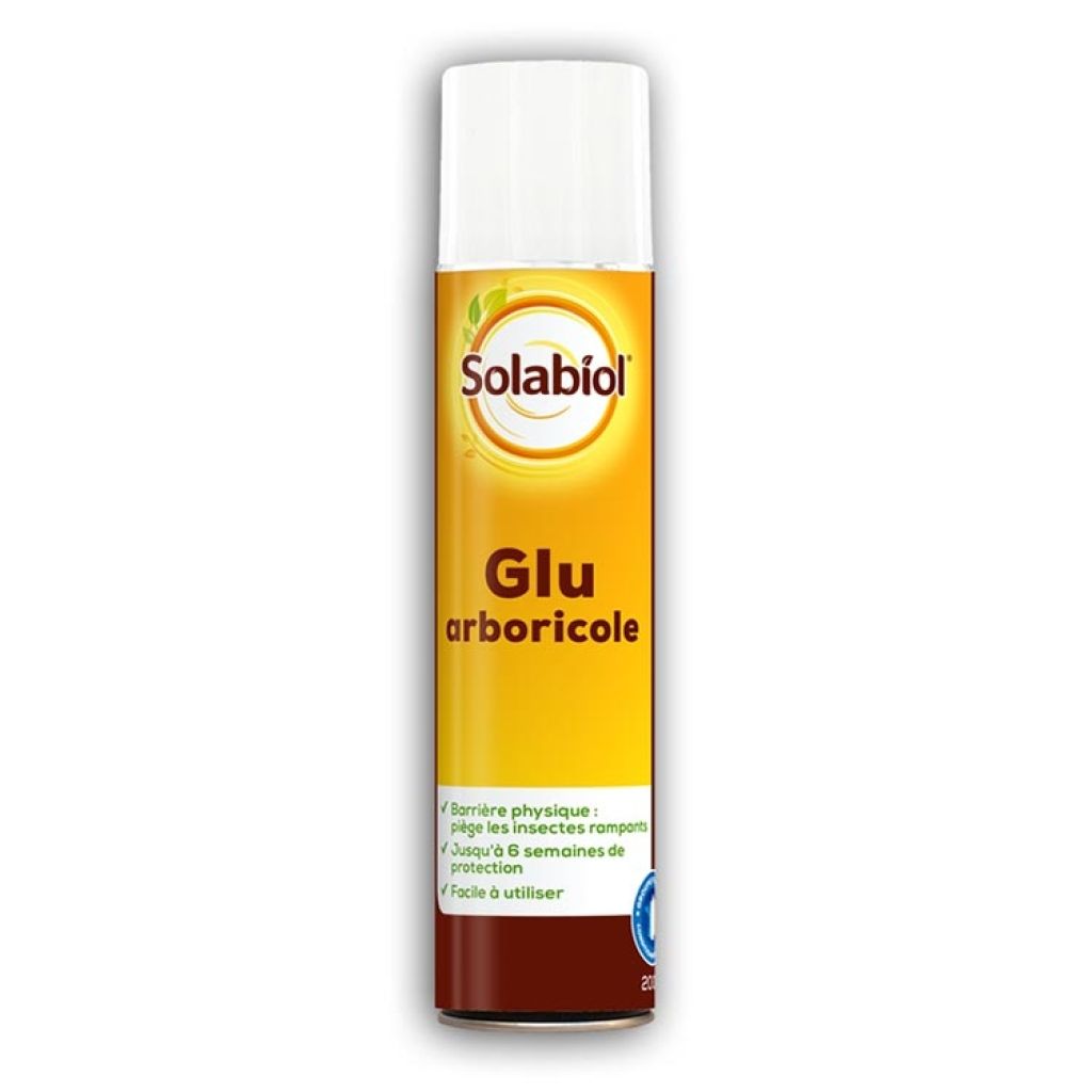 Glu arboricole Solabiol aérosol de 200 ml"

"Glu arboricole Solabiol Aerosol, 200 ml"

"Glu arboricole" est le nom commun français pour un produit utilisé pour protéger les arbres contre les insectes nuisibles. "Solabiol" est le nom de marque du produit. 