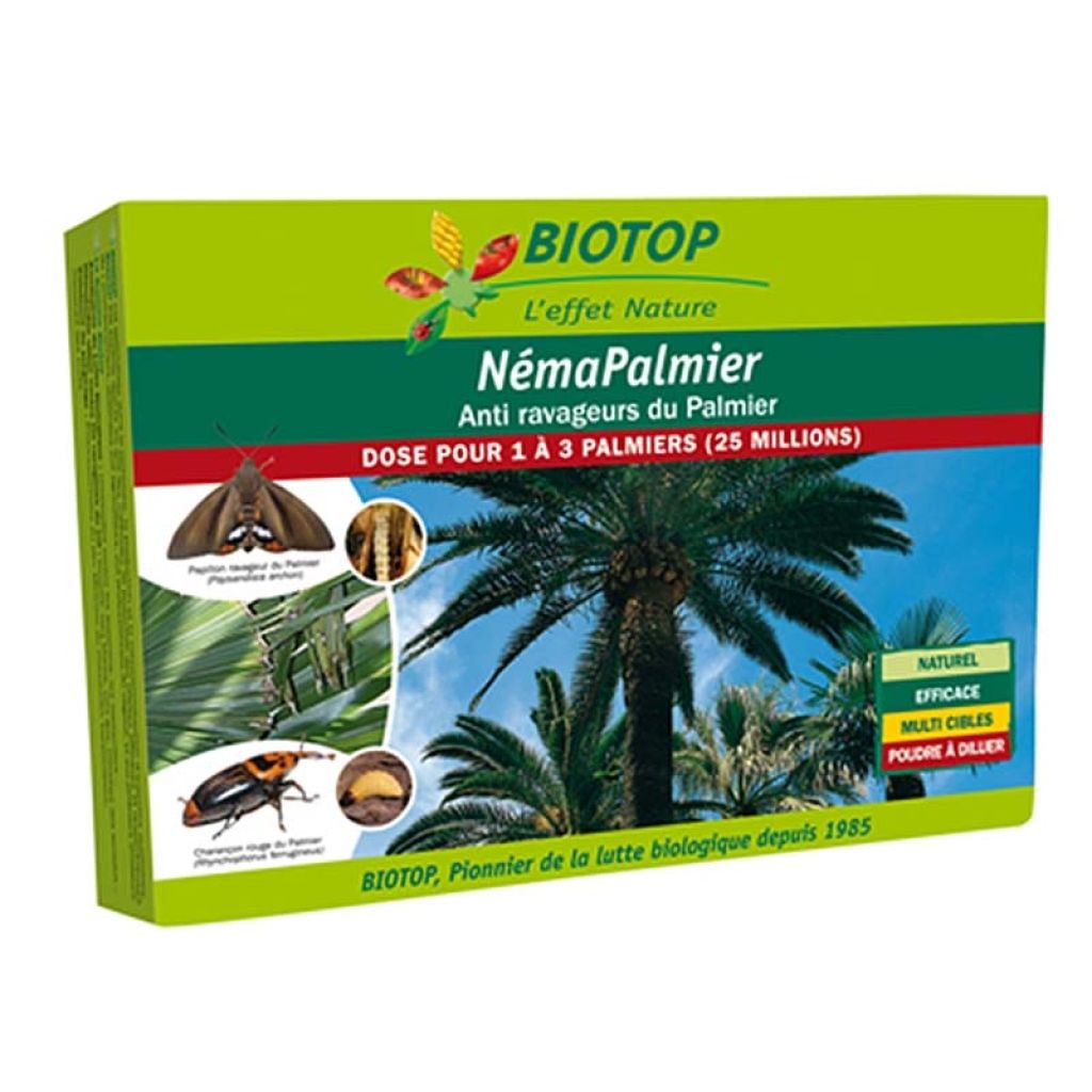 Nematoden NemaPalmier Biotop gegen Palmenschädlinge