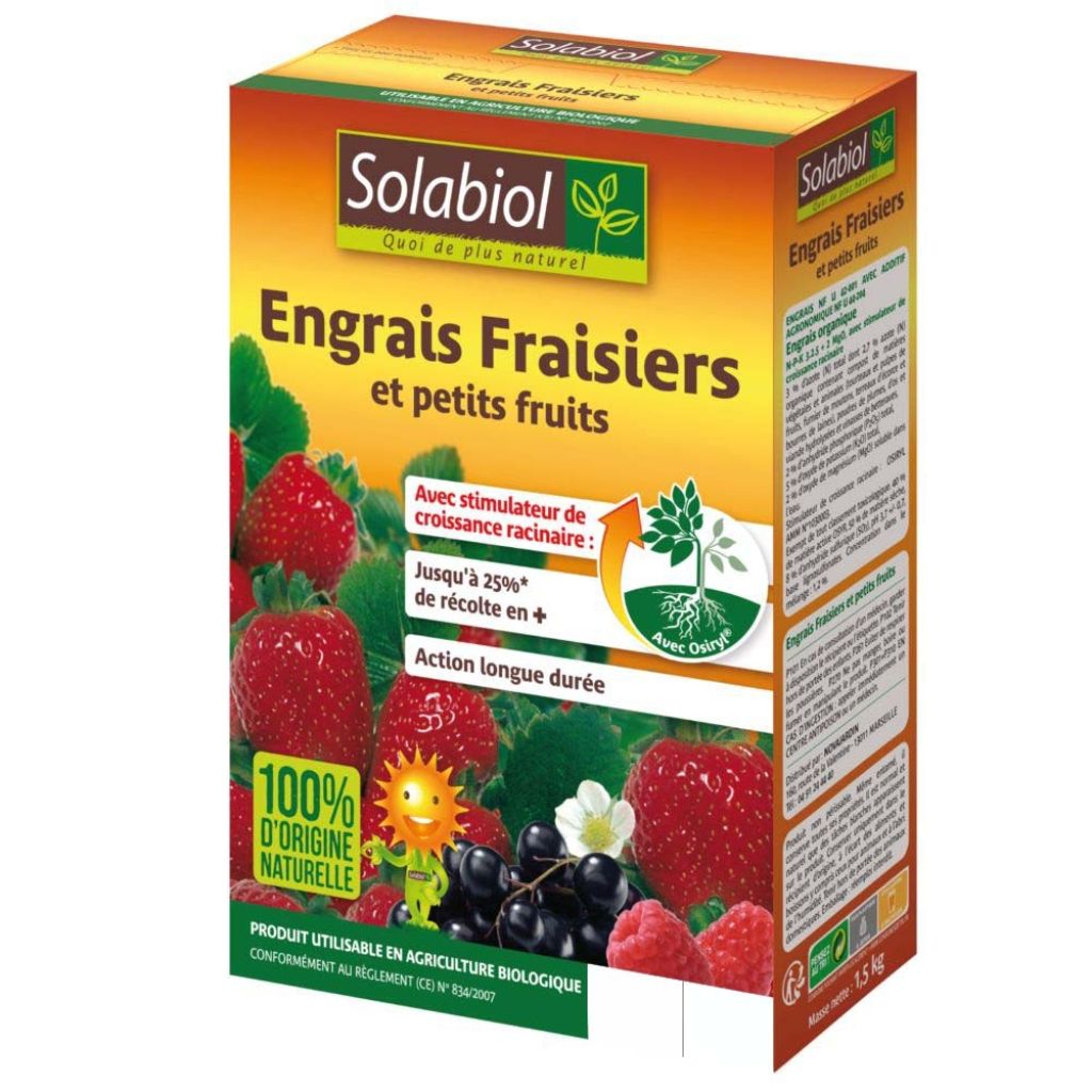 Dünger für Erdbeeren und Beerenfrüchte von Solabiol