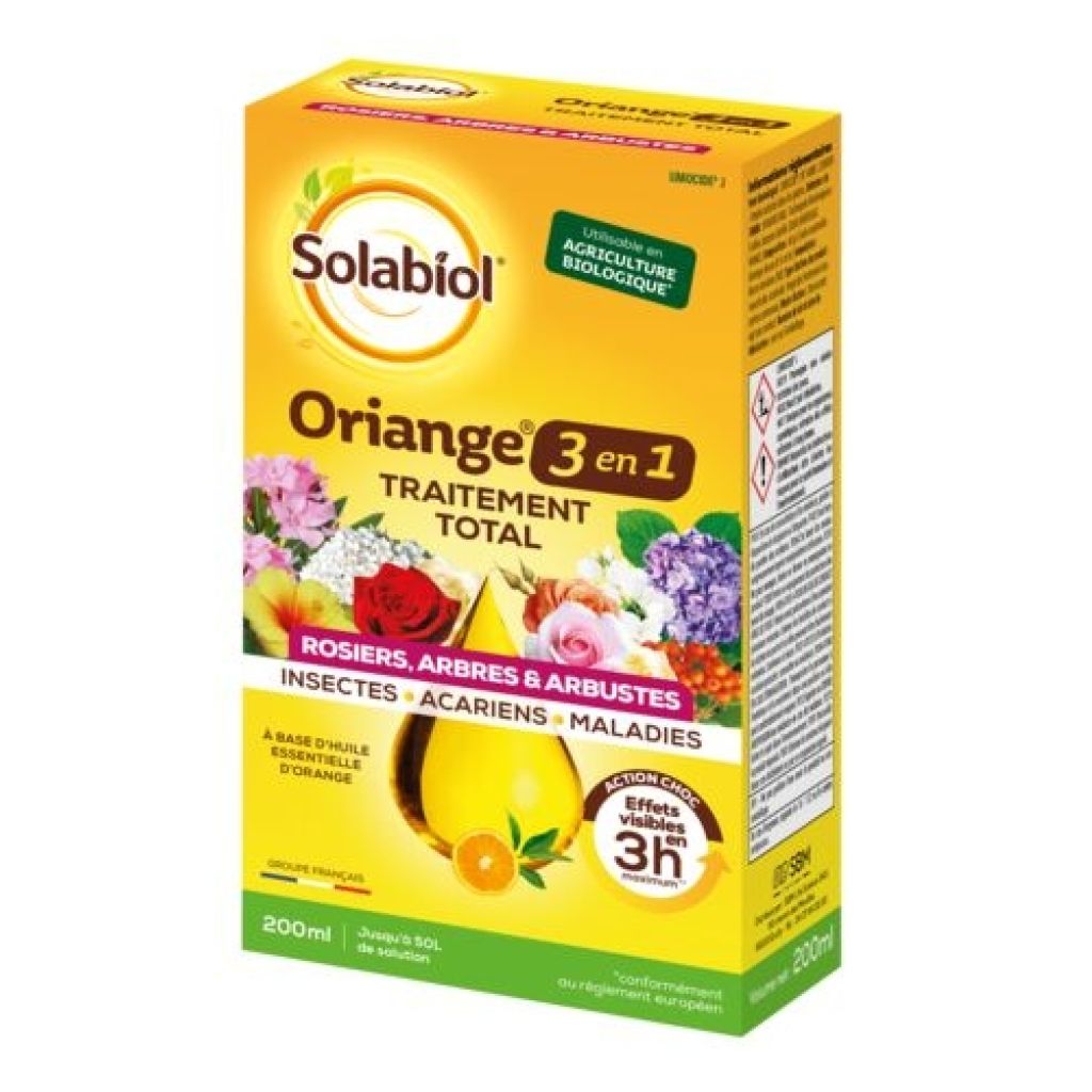 Oriange 3 in 1 Solabiol - Rundumbehandlung"

Glossaire :
- Sol : Boden

"Oriange 3 in 1 Solabiol - Rundumbehandlung" ist ein wirksames Produkt zur Behandlung von verschiedenen Bodenproblemen in Ihrem Garten. Mit dieser Bodenbehandlung können Sie glei